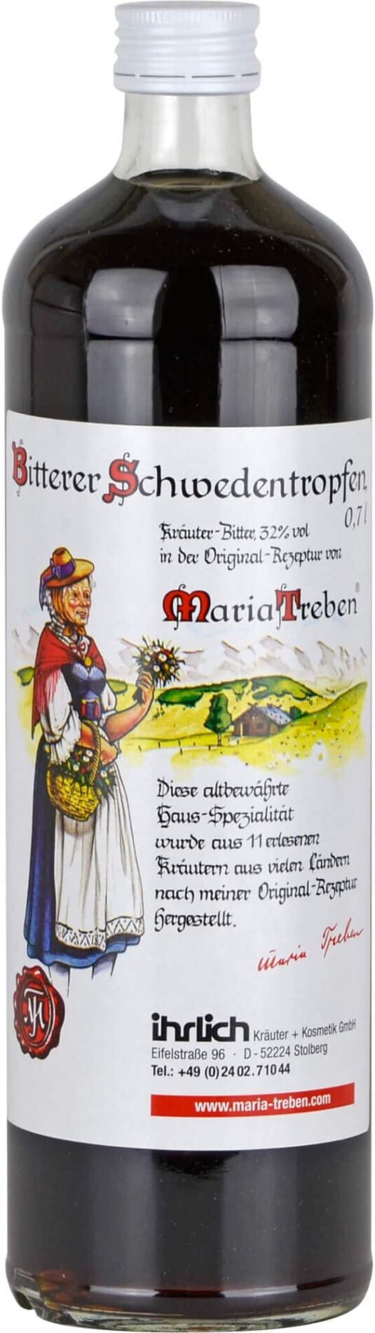 Maria Treben Bitterer Schwedentropfen (32% Vol)