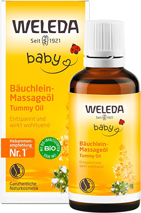WELEDA Bio Baby Bäuchlein Massageöl mit römischer Kamille